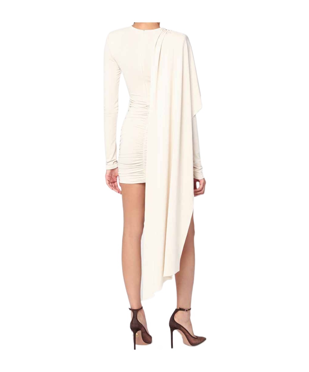 The Andamane Xenia Ivory Mini Dress In White