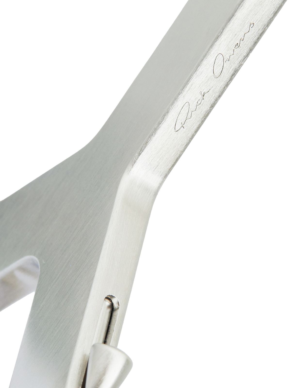 Rick Owens Solid Color Keychain In White