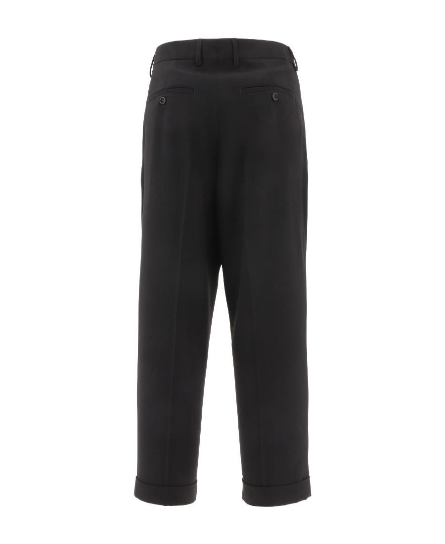 AMI ALEXANDRE MATTIUSSI TAPERED TURN-UP TROUSERS