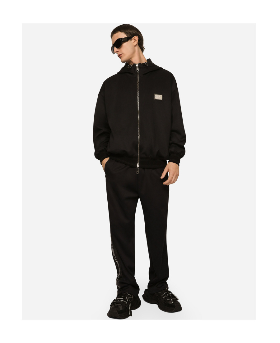 Dolce & Gabbana Reversible Jacket With Branded Tag In Black