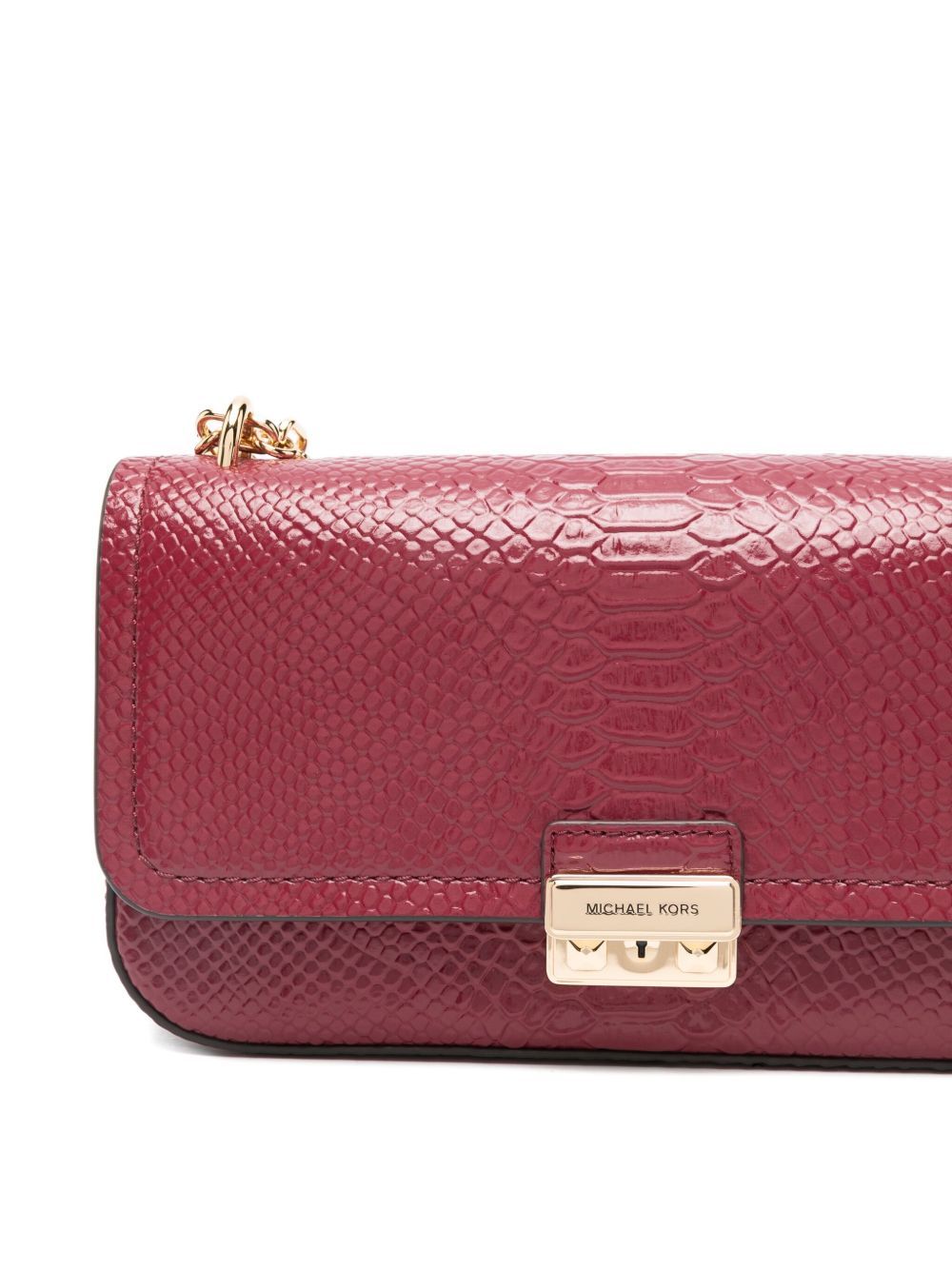 Michael Kors Large Tribeca Chain Shoulder Bag In Red