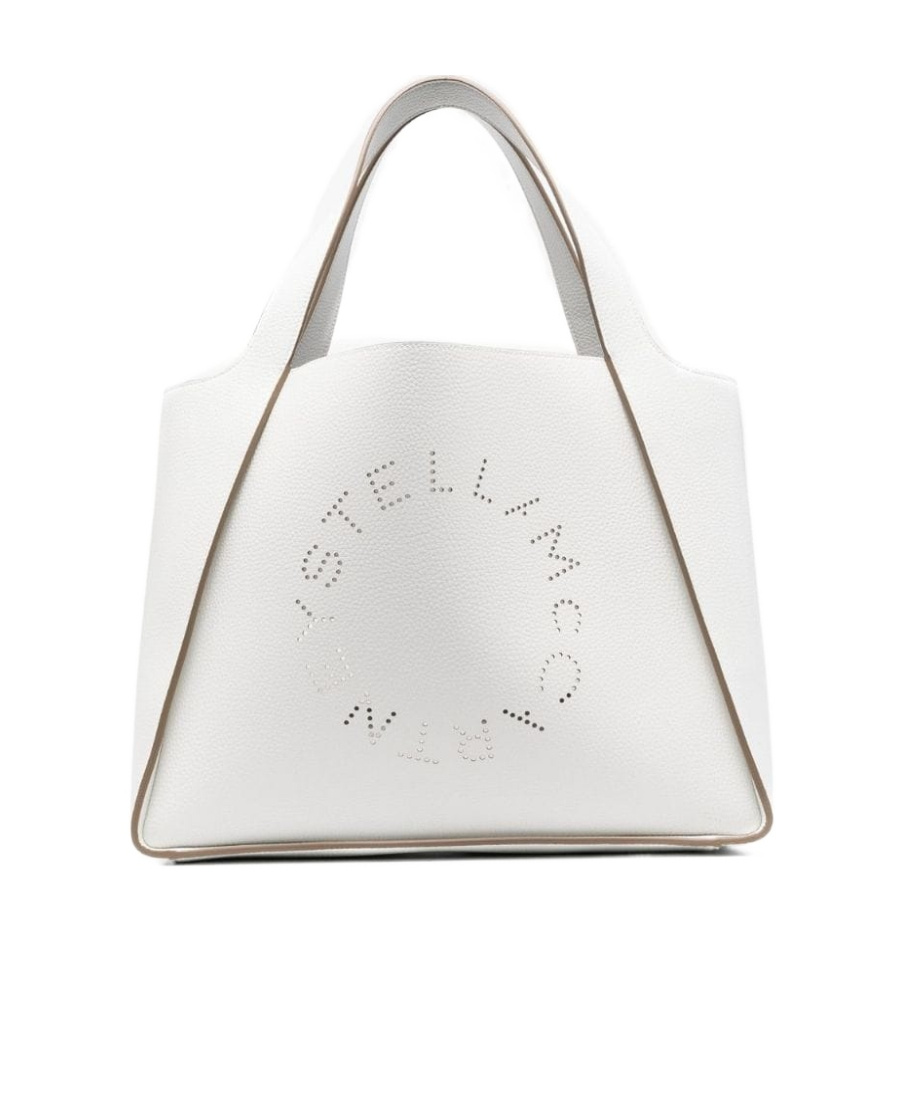 Stella Mccartney Stella Logo Top Handle Bag In White