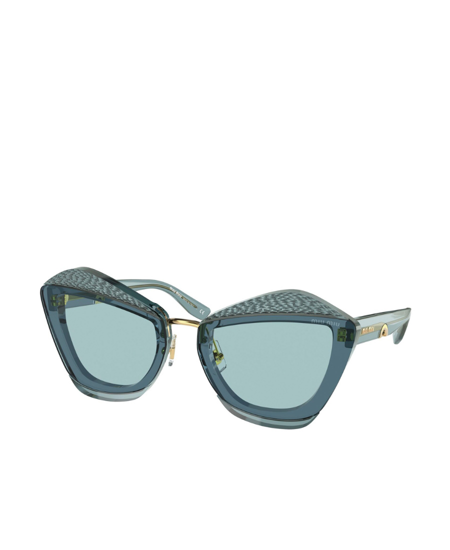 Miu Miu Butterfly Frame Sunglasses In Blue