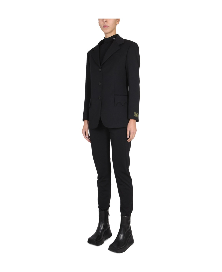 Raf Simons Single-breasted Jacket Notched Lapels In Black