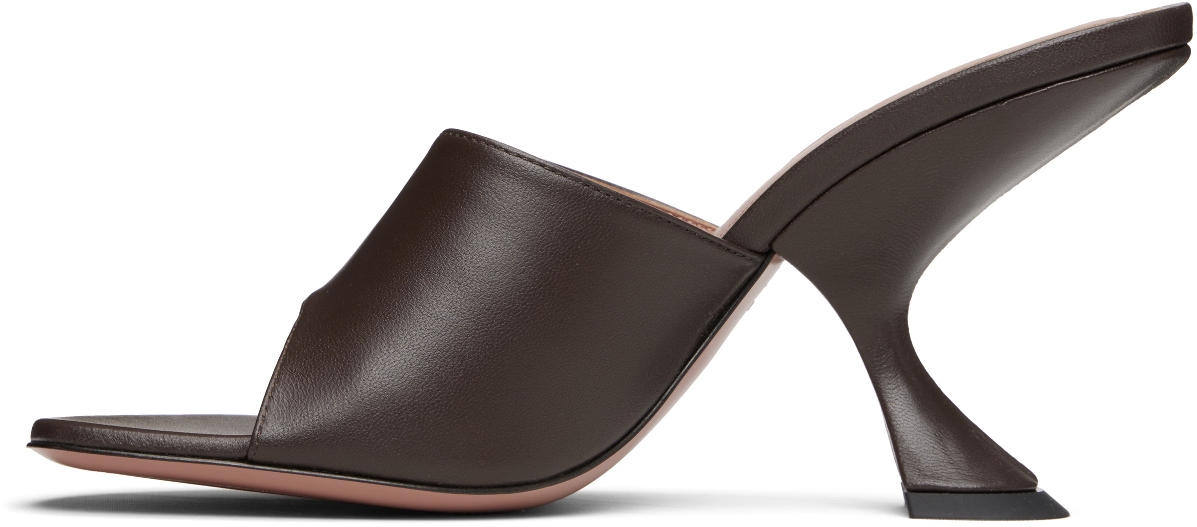 Amina Muaddi Taylor 90 High-heeled Sandals In Brown