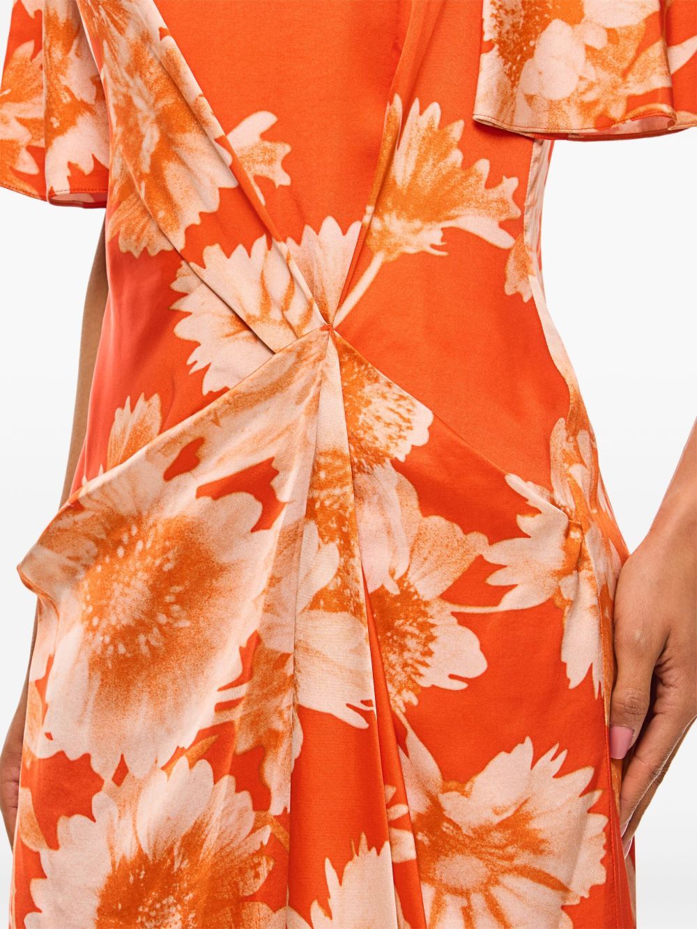 Shop Erdem Viscose Dress In Red