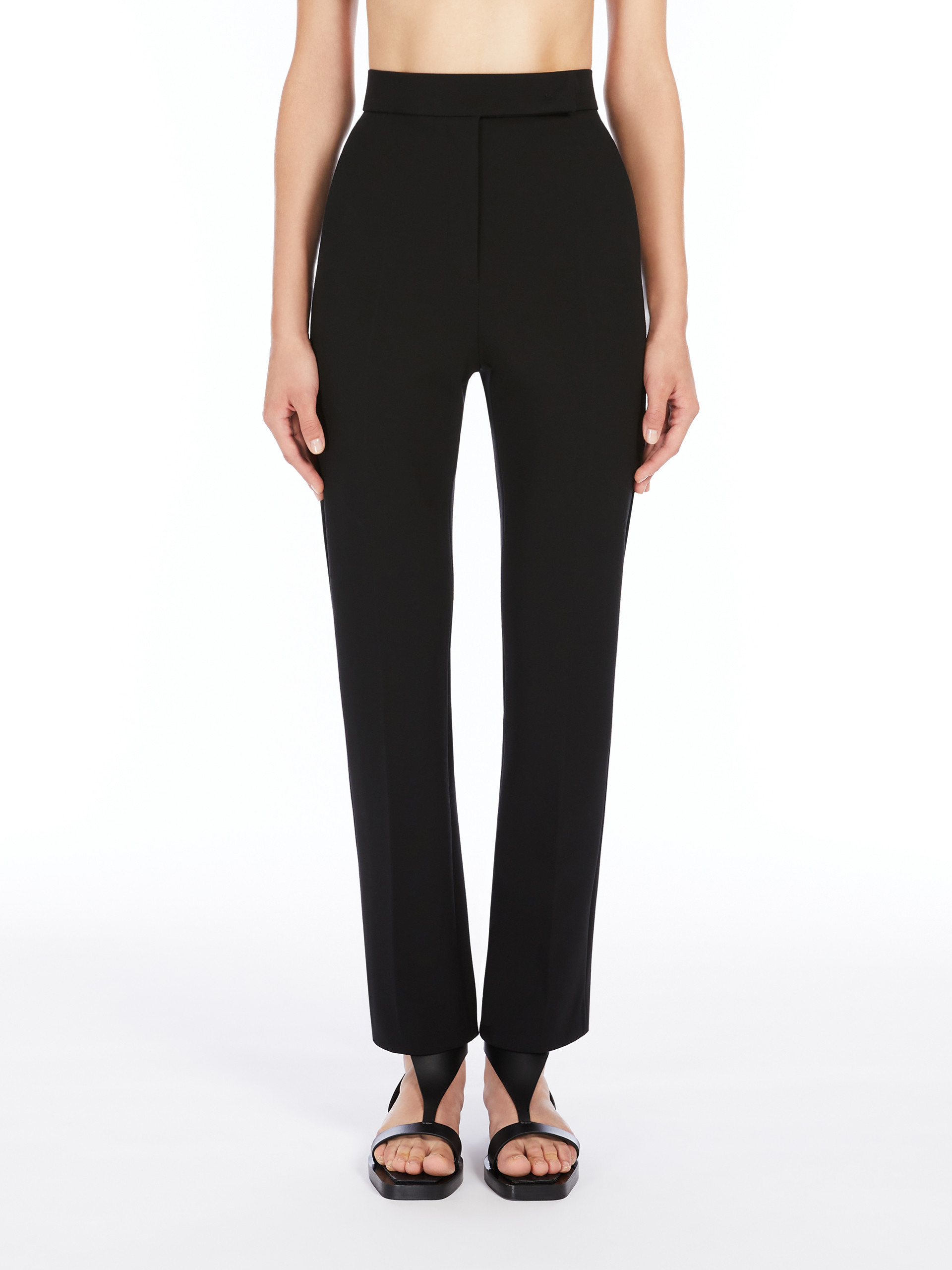 Max Mara Elastic Waist Sweatpants In Black