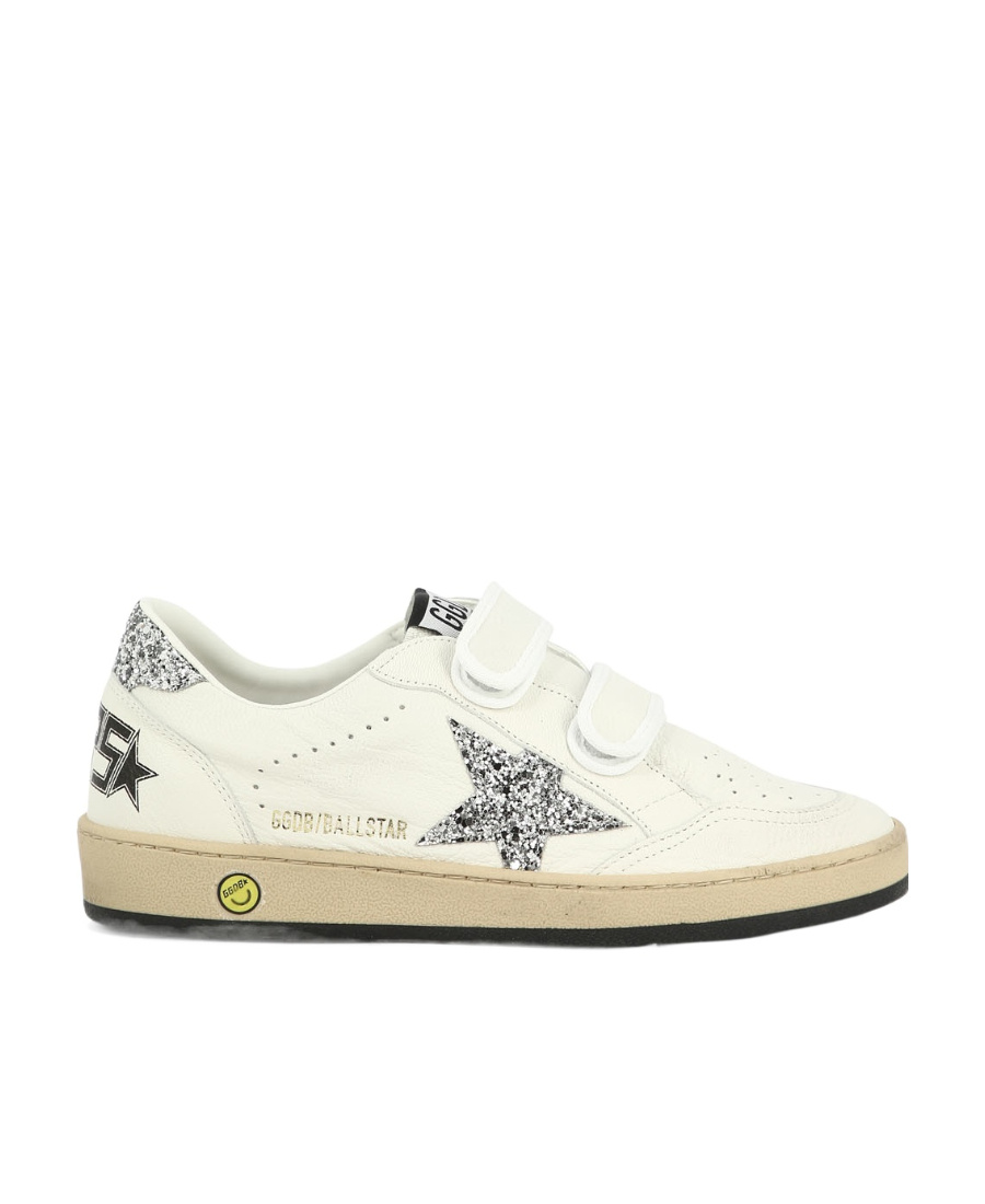 Golden Goose Old School Touch-strap Sneakers In White