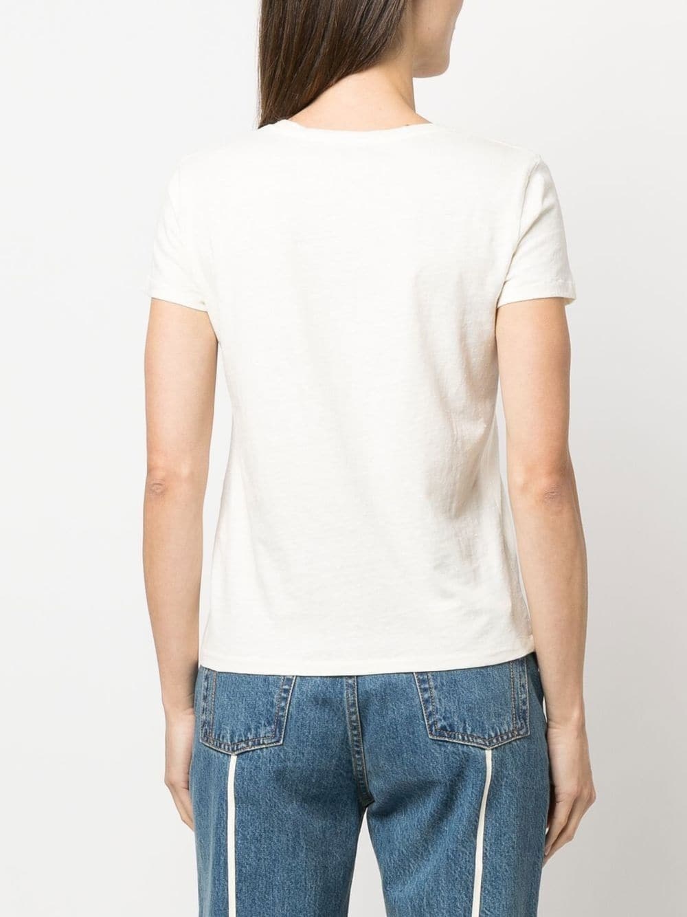 CLOSED SHORT-SLEEVE COTTON T-SHIRT 