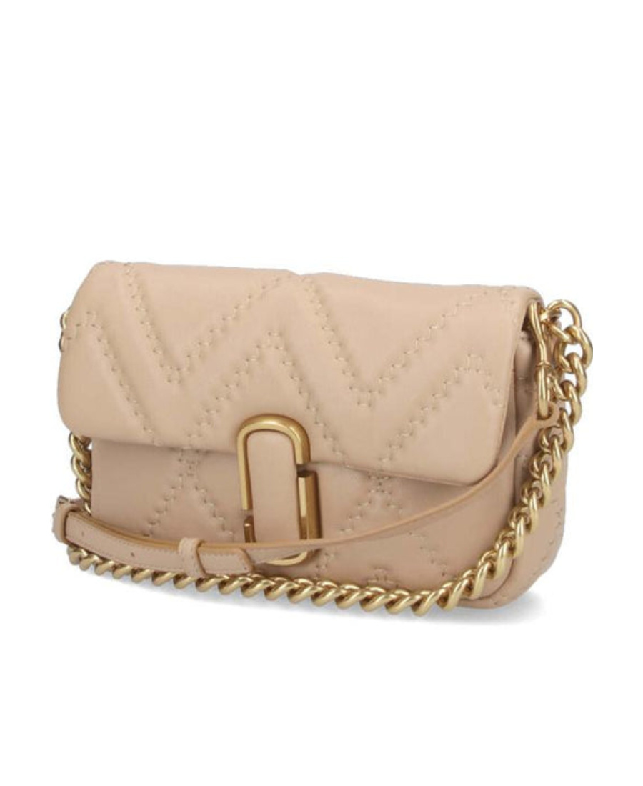 Marc Jacobs The Quilted Leather J Marc Shoulder Bag In Nude