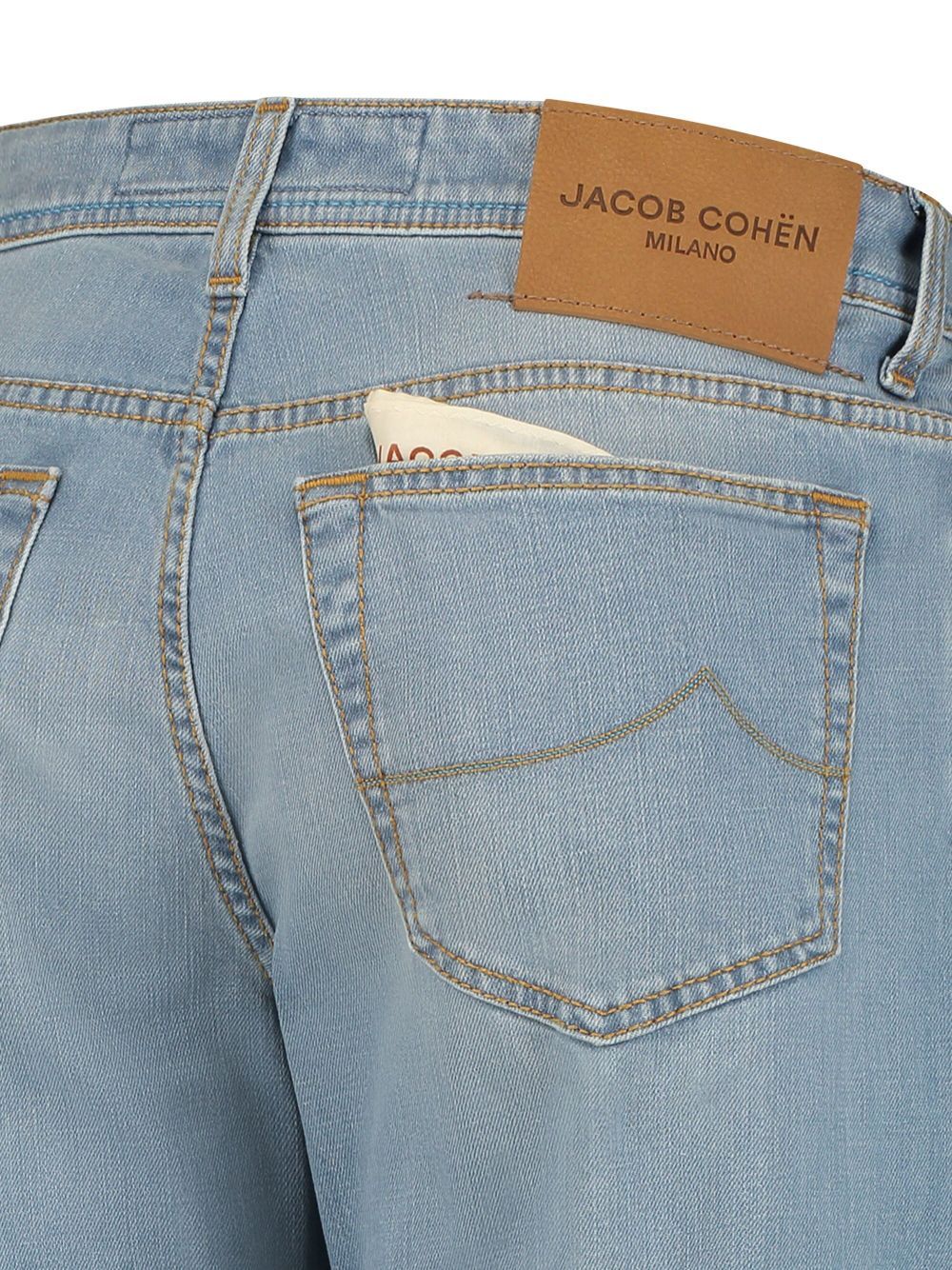 Jacob Cohen Straight Trousers With Five Pockets And Belt Loops In Gray