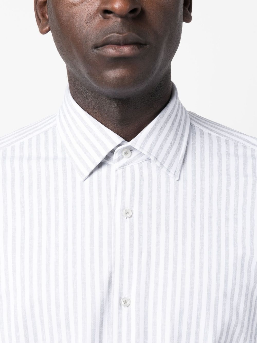 Hugo Boss Stripe-pattern Shirt In White