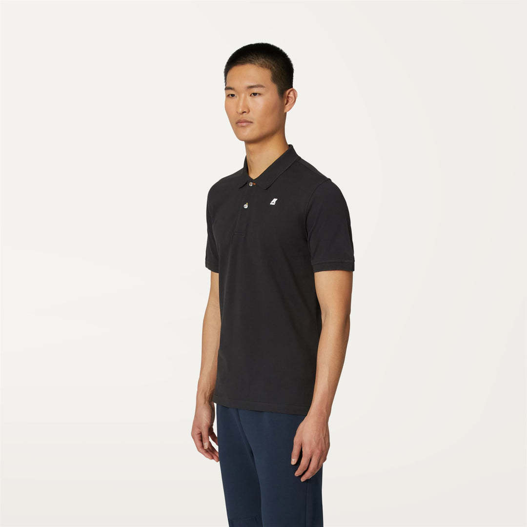 K-way Vincent Slim Pique In Blu Depth Blu