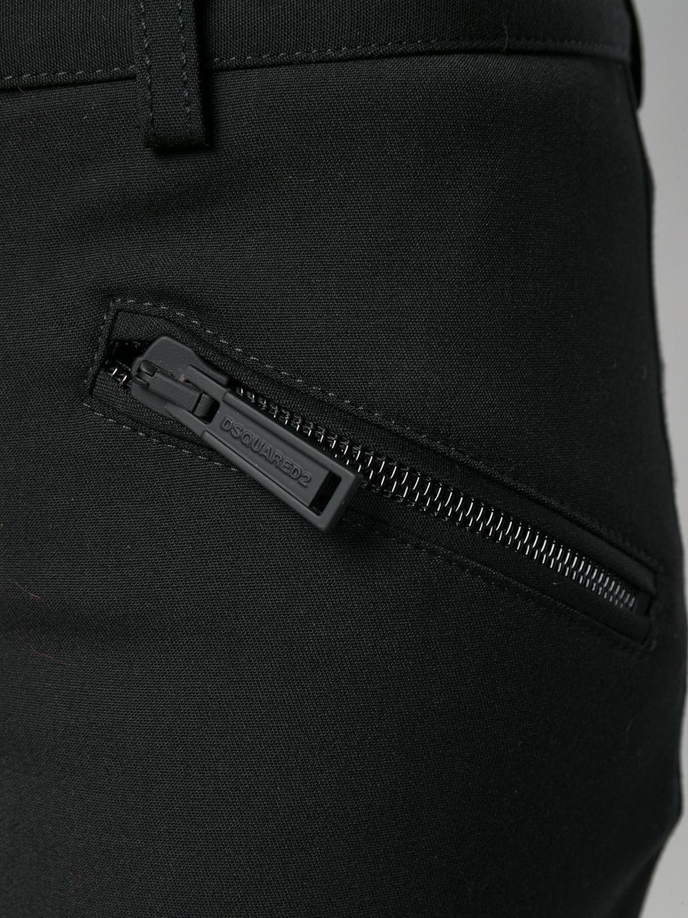 Dsquared2 Skinny Cropped Trousers In Black