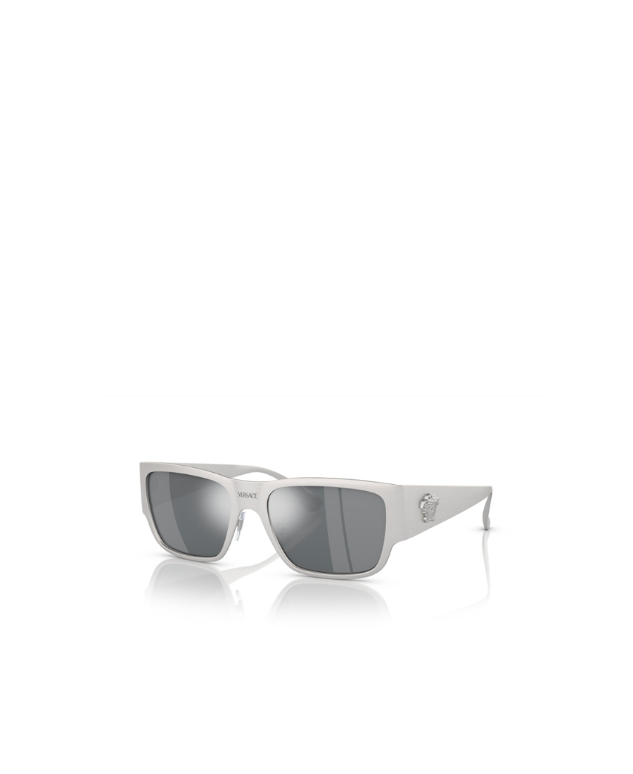 Versace Eyewear Square Frame Sunglasses In Gray
