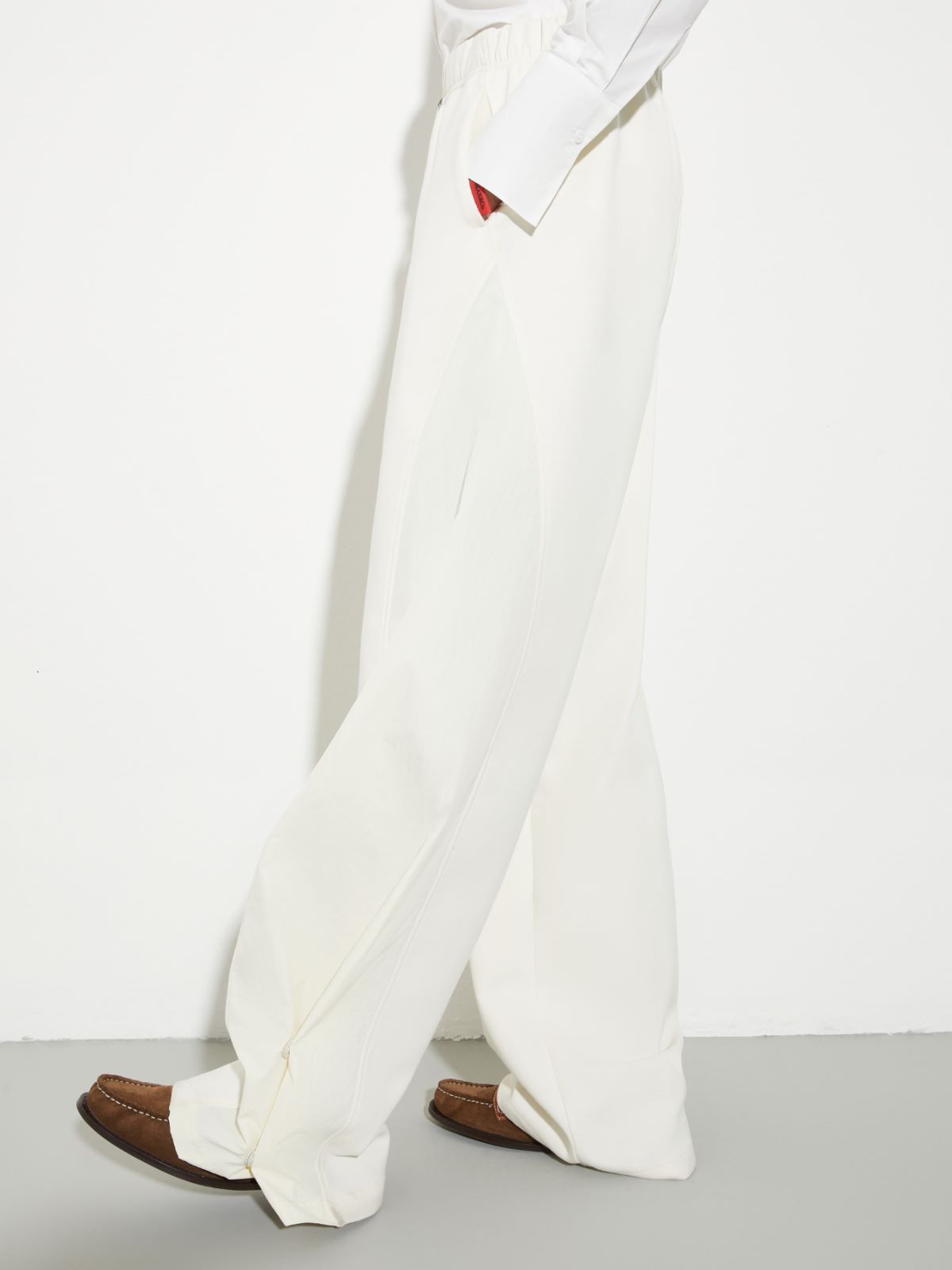 Maxco. Cotton-blend And Nylon Joggers In White