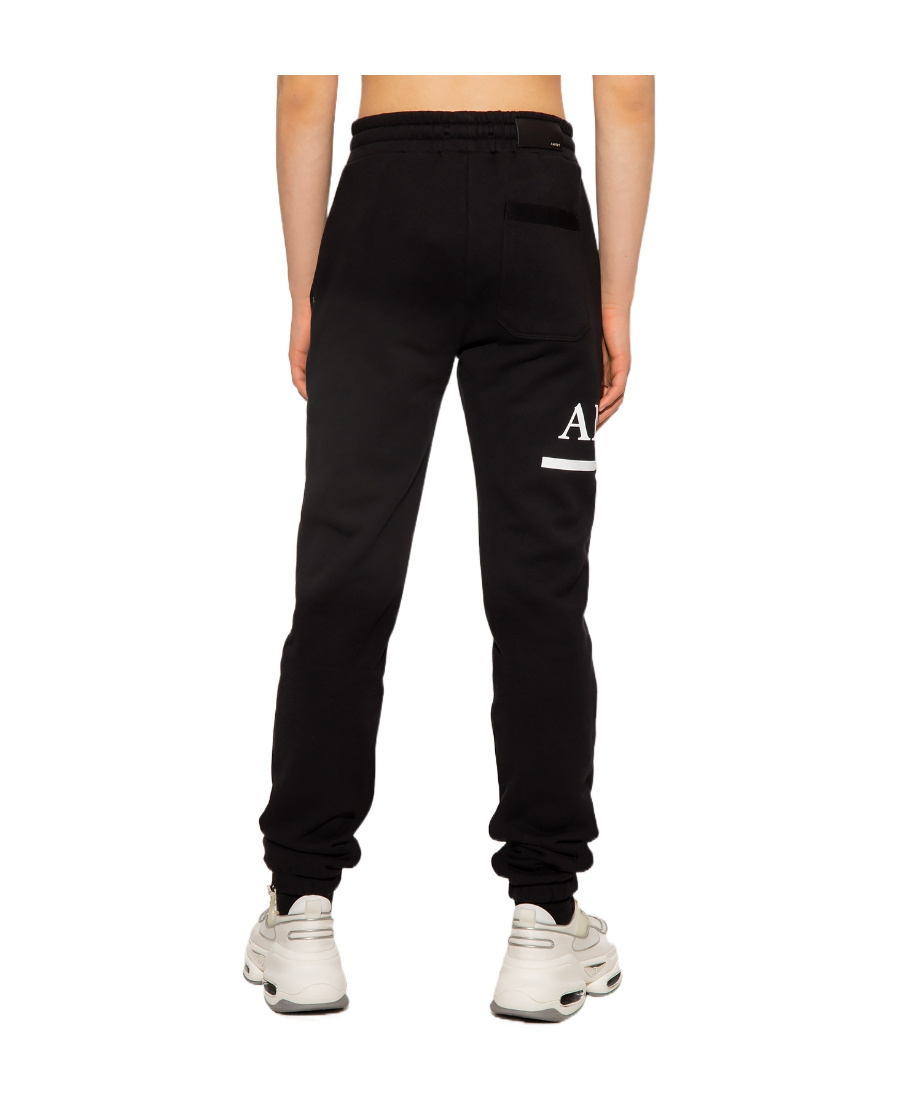 Amiri Black Logo Sweatpants In Black