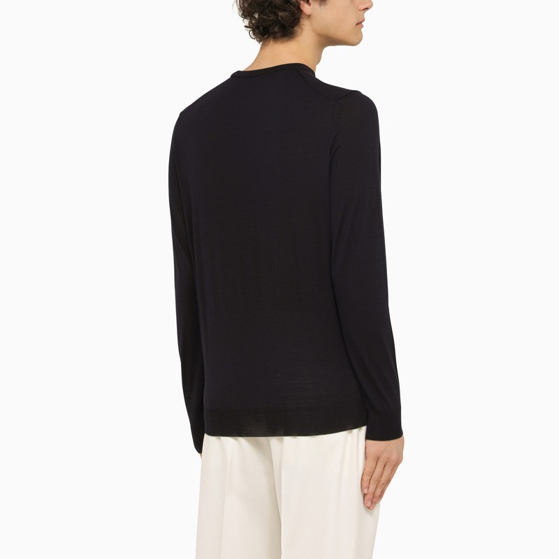 Drumohr Long-sleeved Sweater In Black