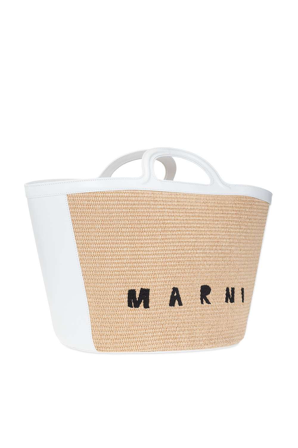 Marni Logo-print Tote Bag In Nude