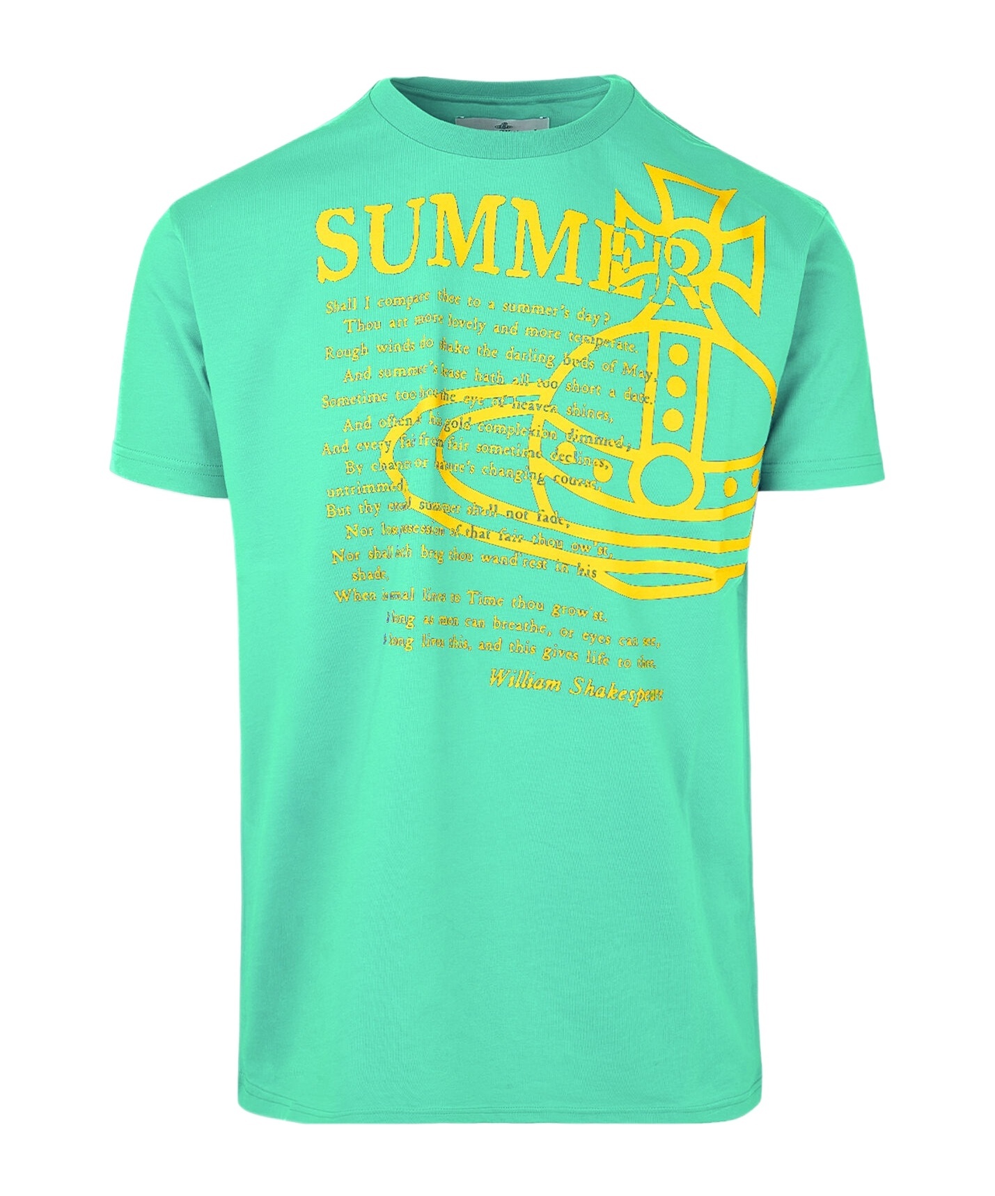 Vivienne Westwood Plain Knitted Short-sleeved T-shirt In Green