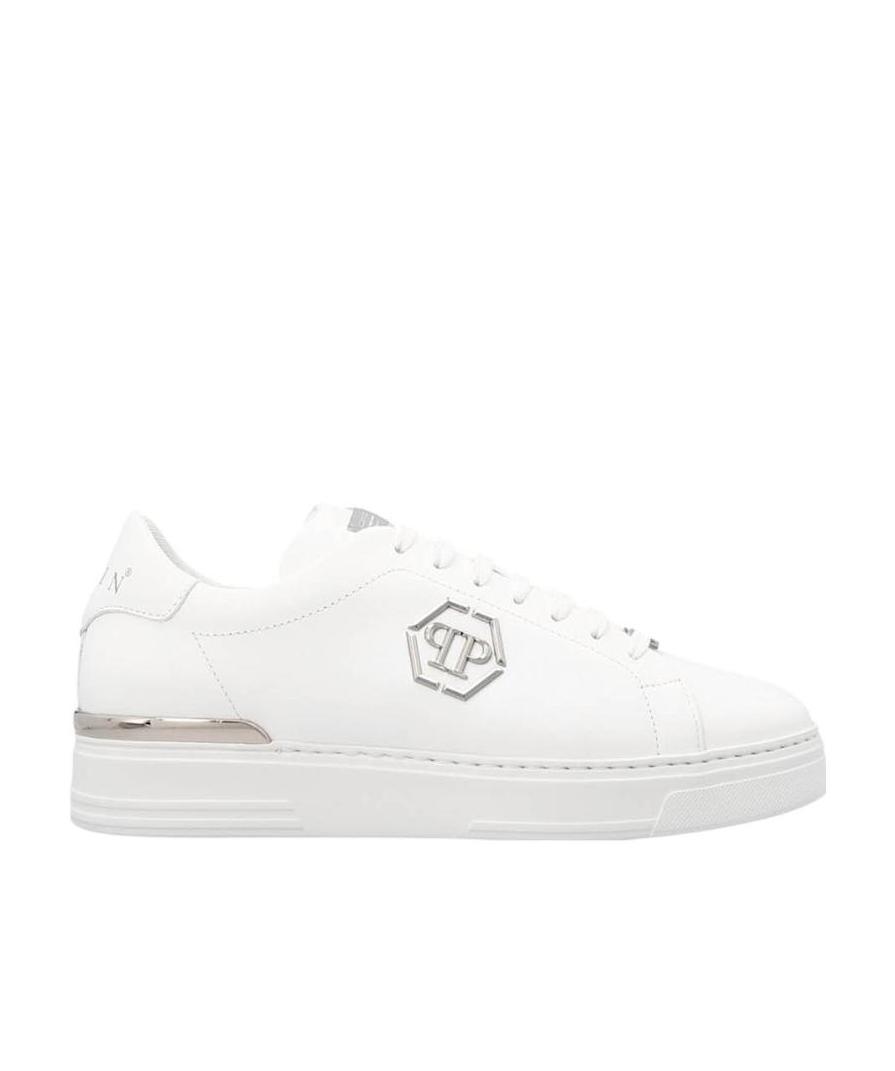 Philipp Plein Embossed Sneakers In White