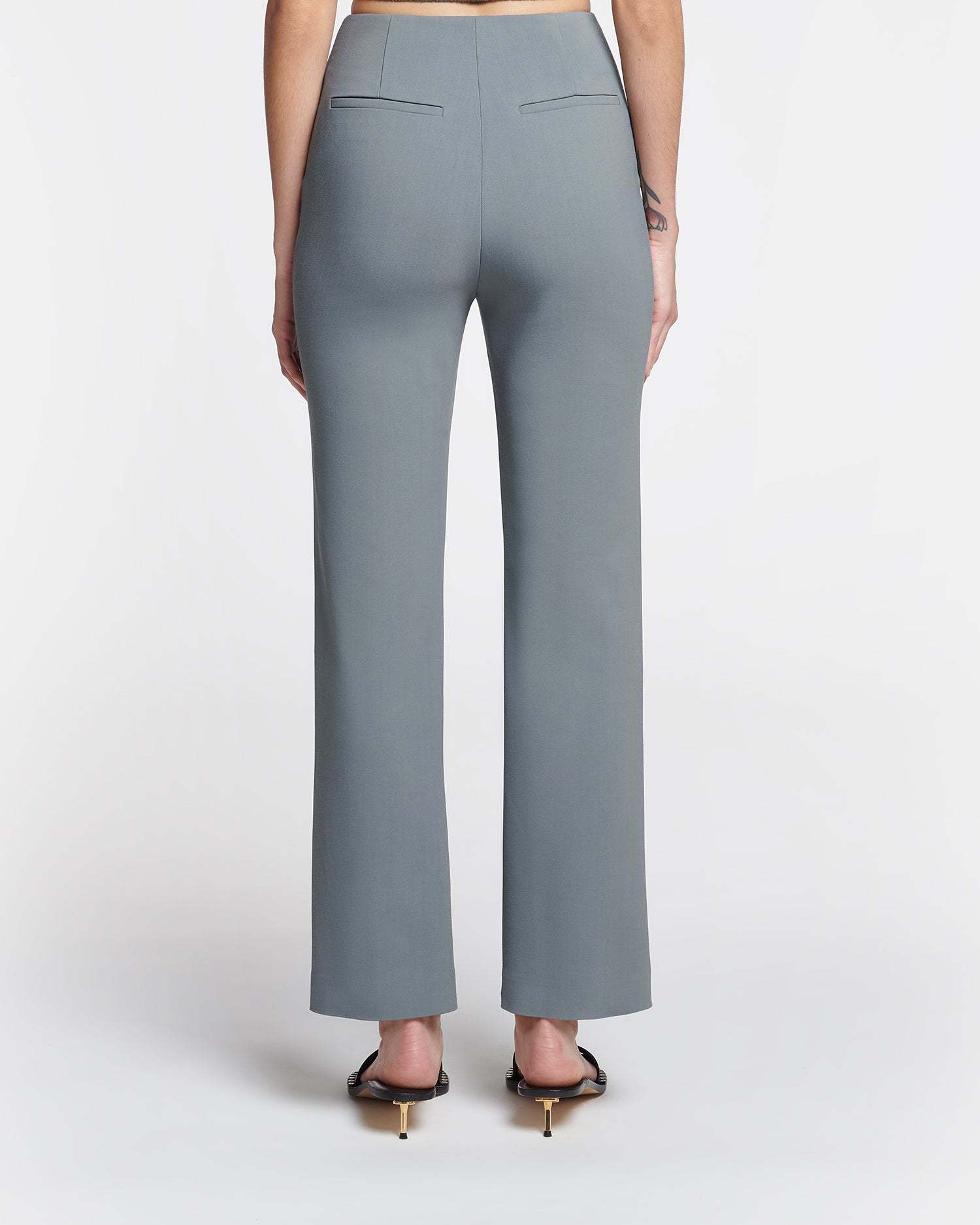 Nanushka Erinna Tailored Trousers In Gray