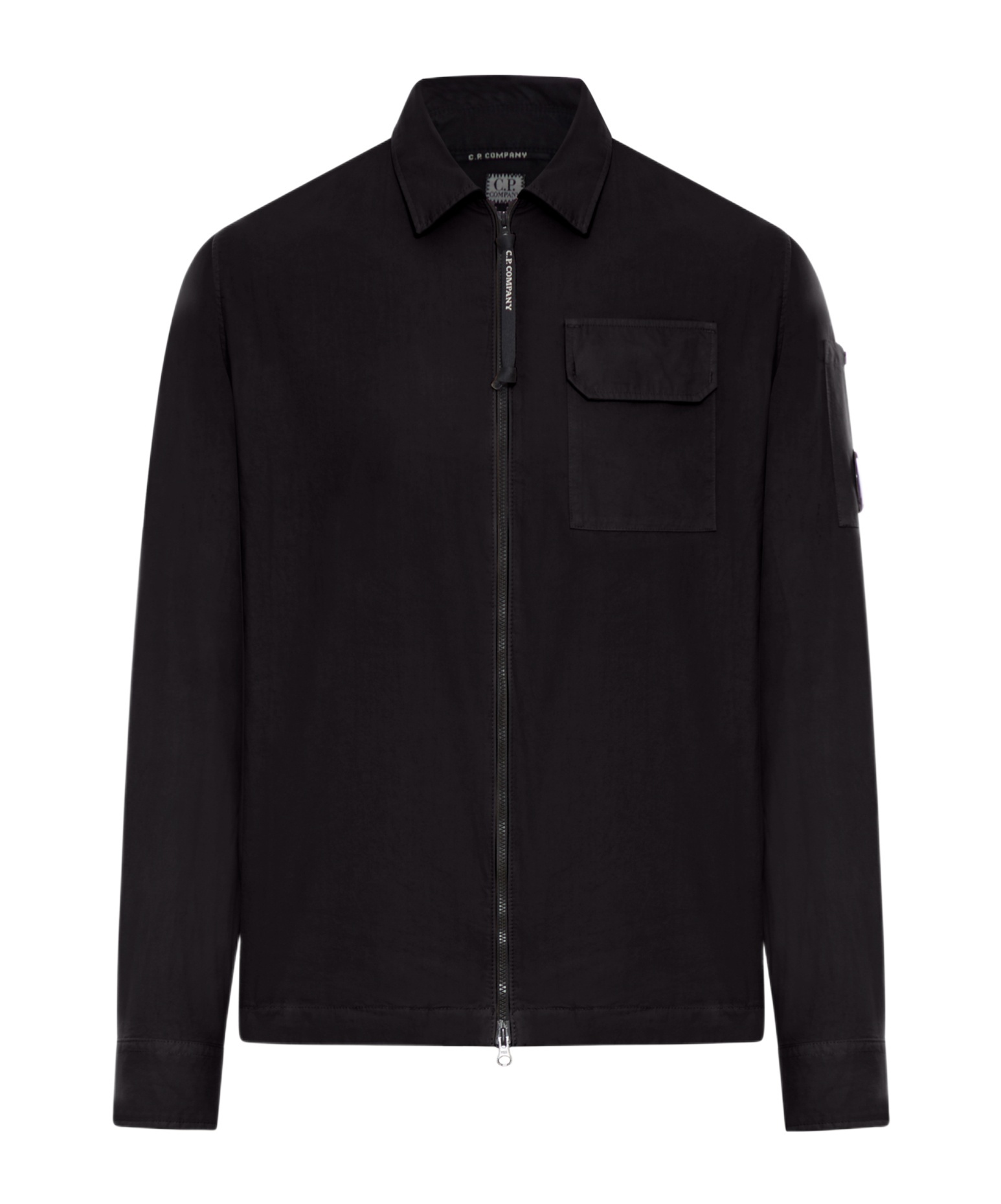 C.p. Company Lens-detail Shirt In Black