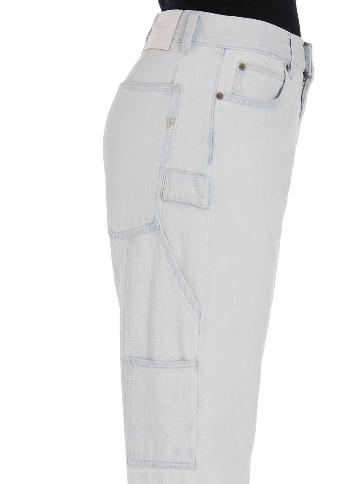 Dondup Five-pocket Denim Trousers In Gray