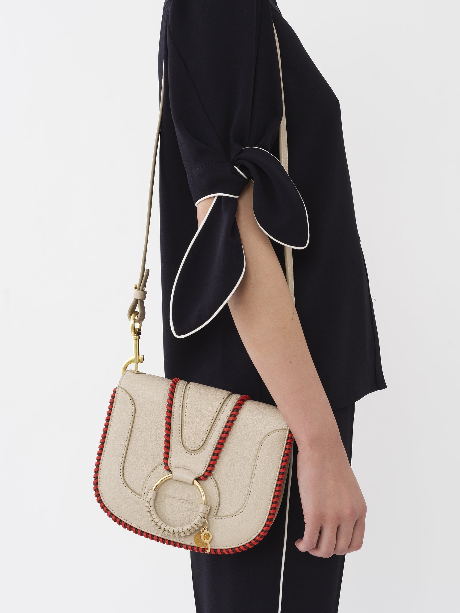 See By Chloé Logo Shoulder Bag In Nude
