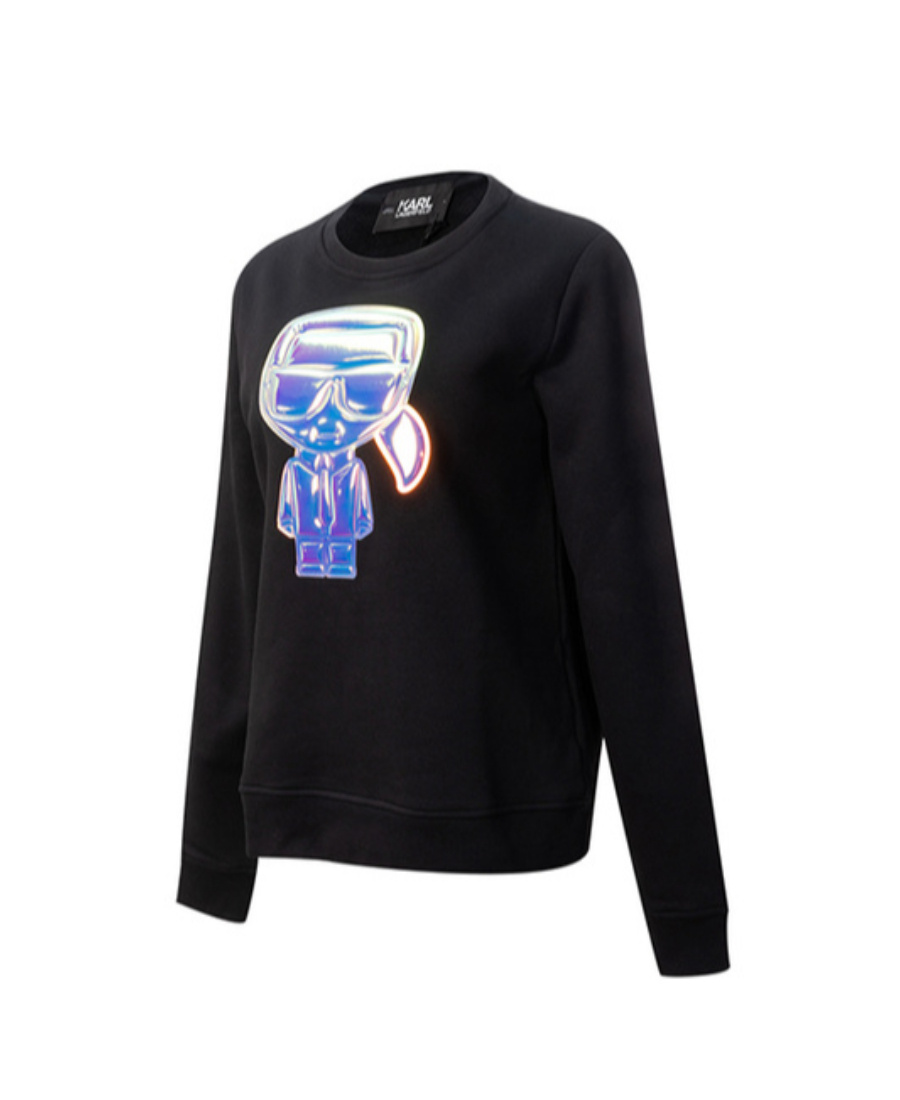 Karl Lagerfeld Black Sports Sweater In Black