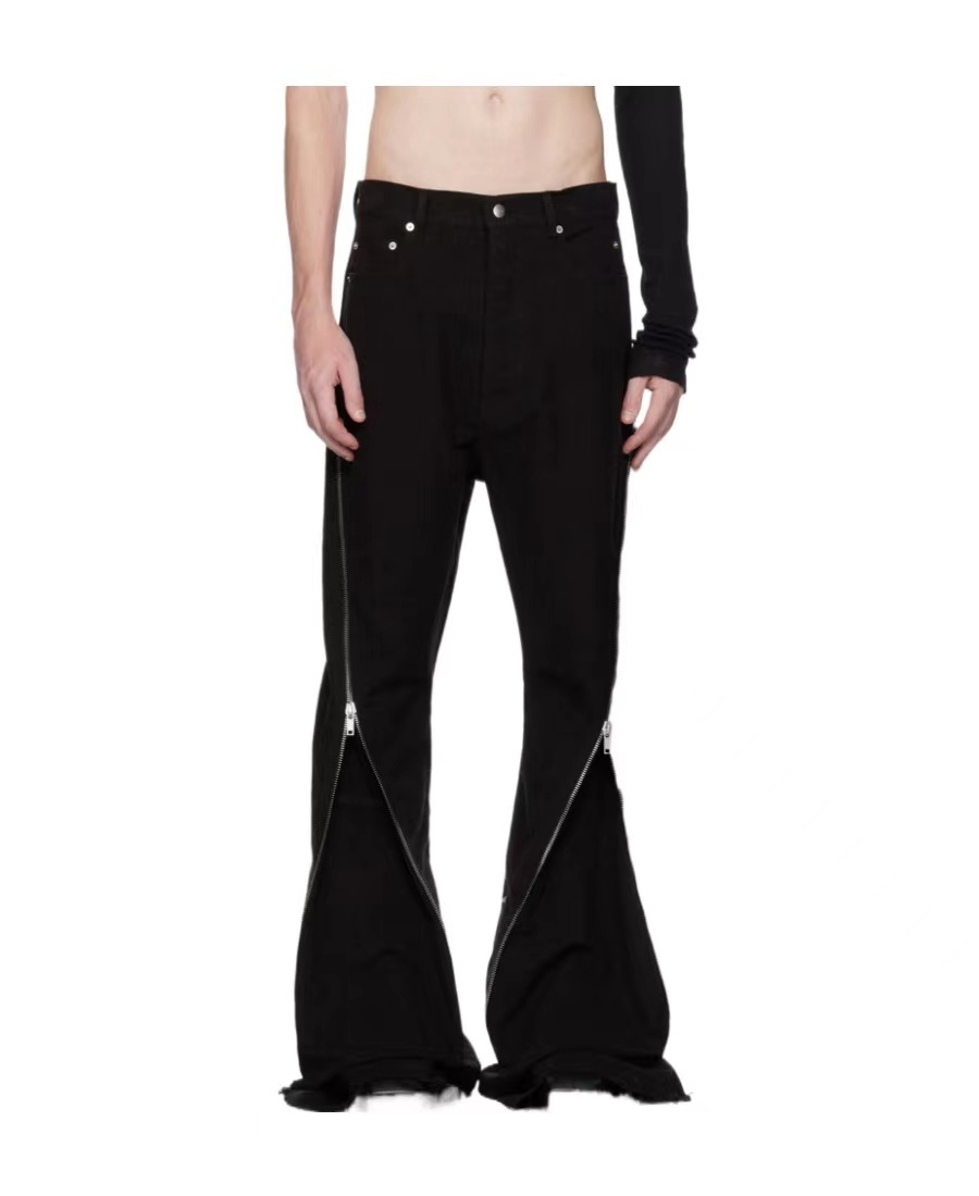 Rick Owens Men's Bolan Banana Denim Pant In Black
