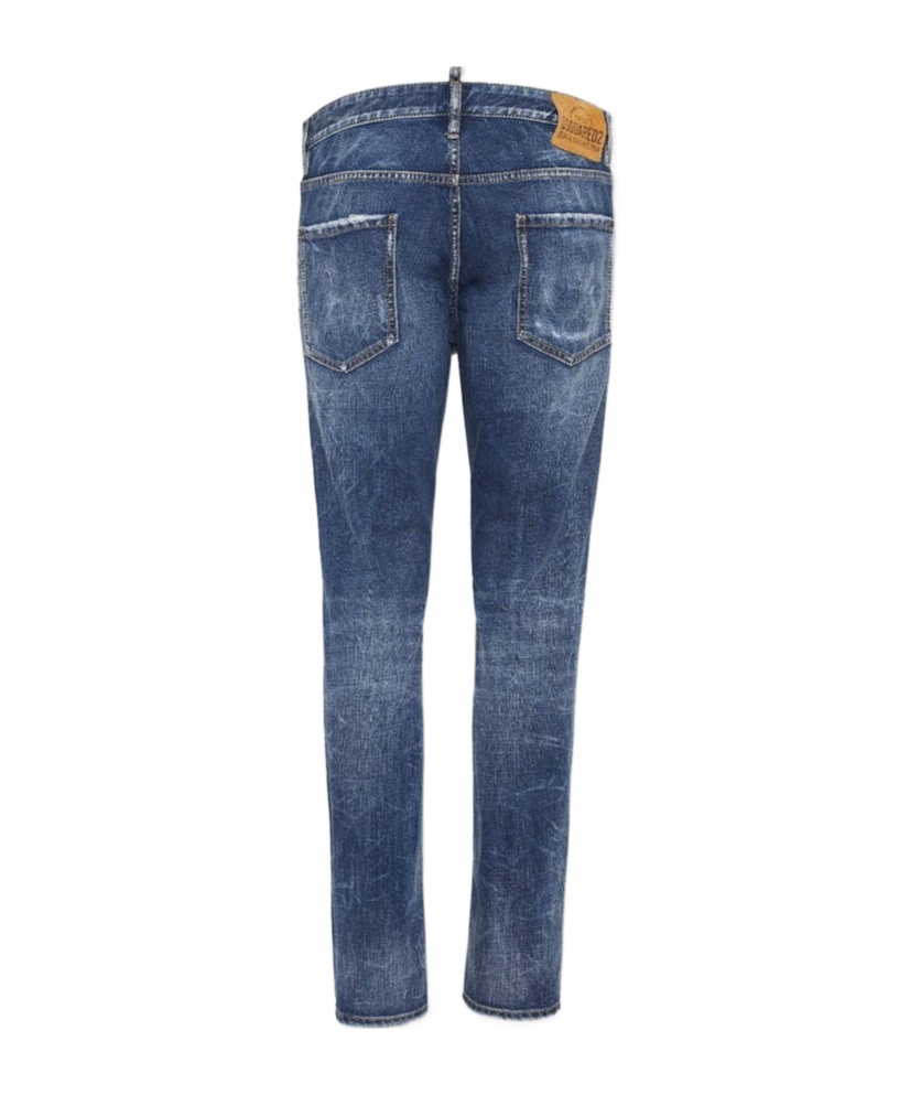 Dsquared2 Washed Skinny Jeans In Blue