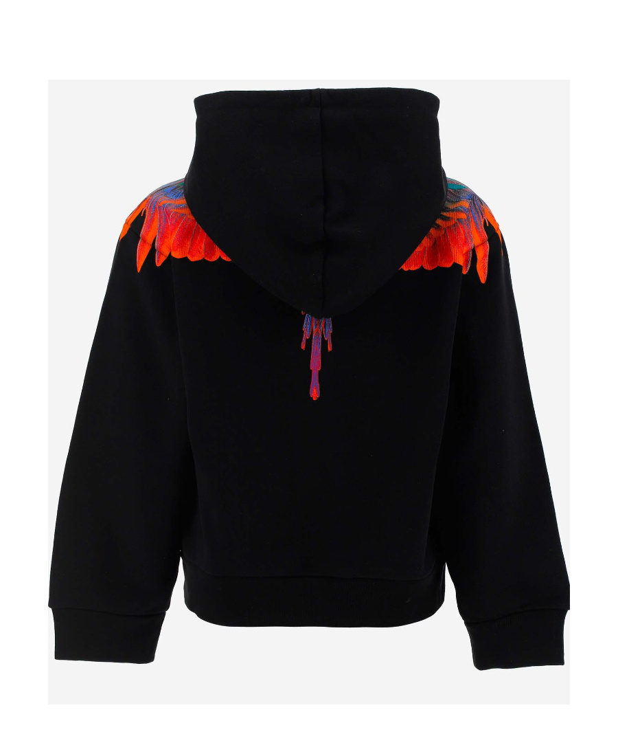 Marcelo Burlon County Of Milan Wings Logo-print Hoodie In Black