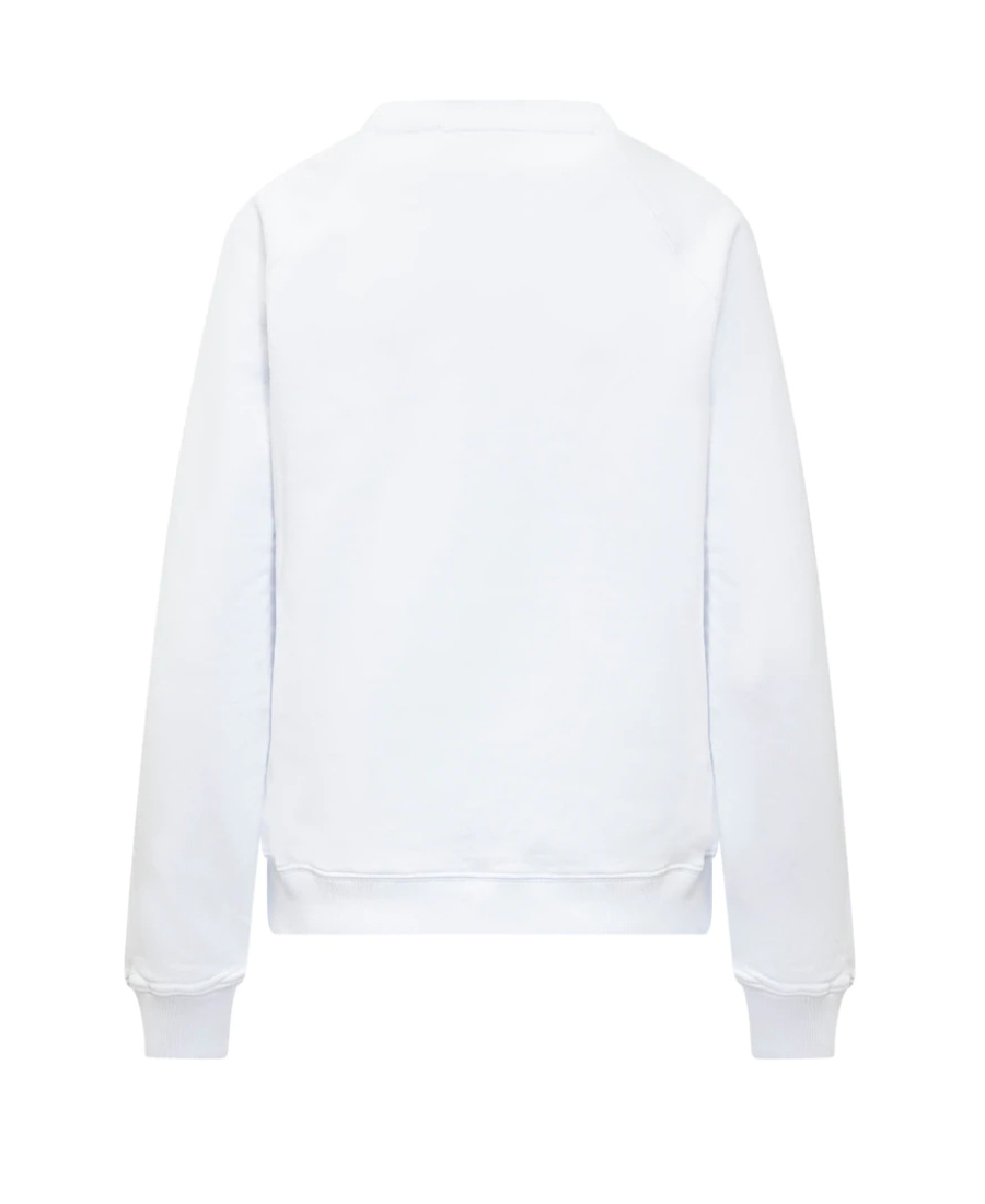 Msgm Logo-print Sweatshirt In Blue