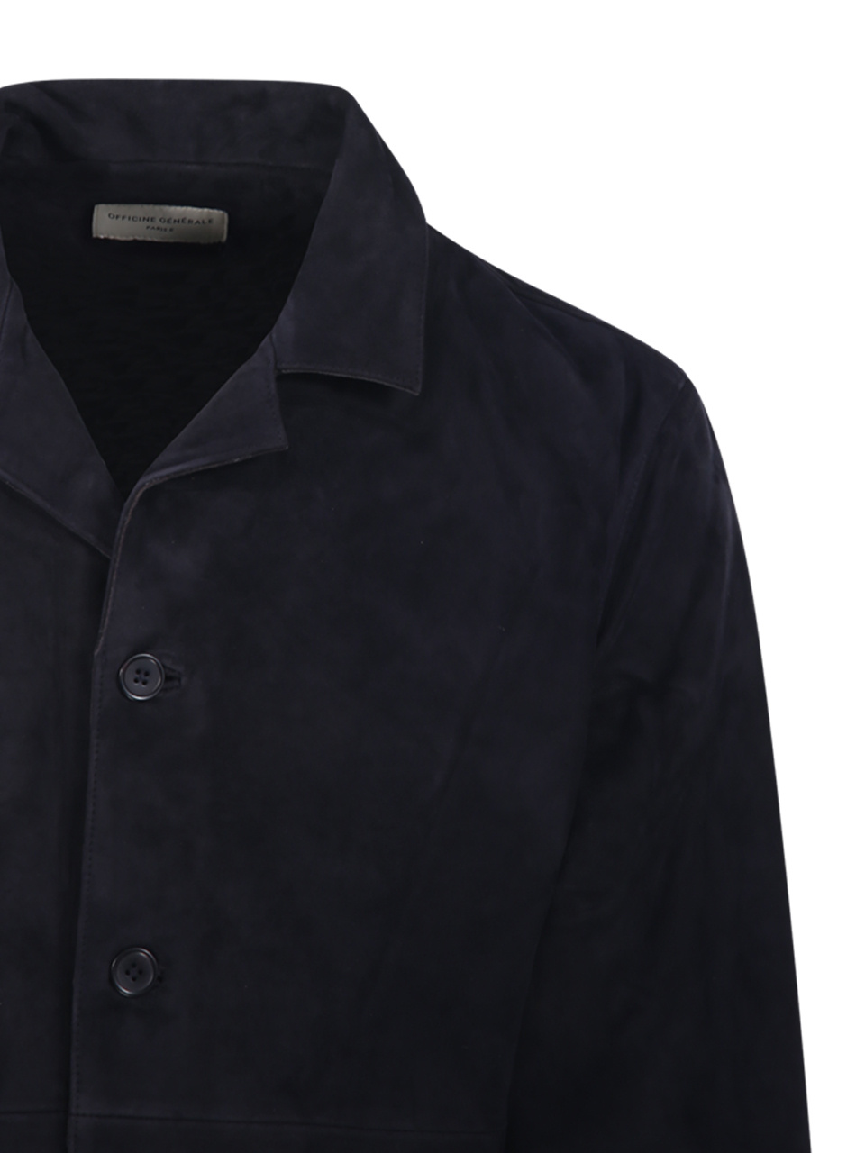 Officine Generale Single-breasted Casual Jacket In Black
