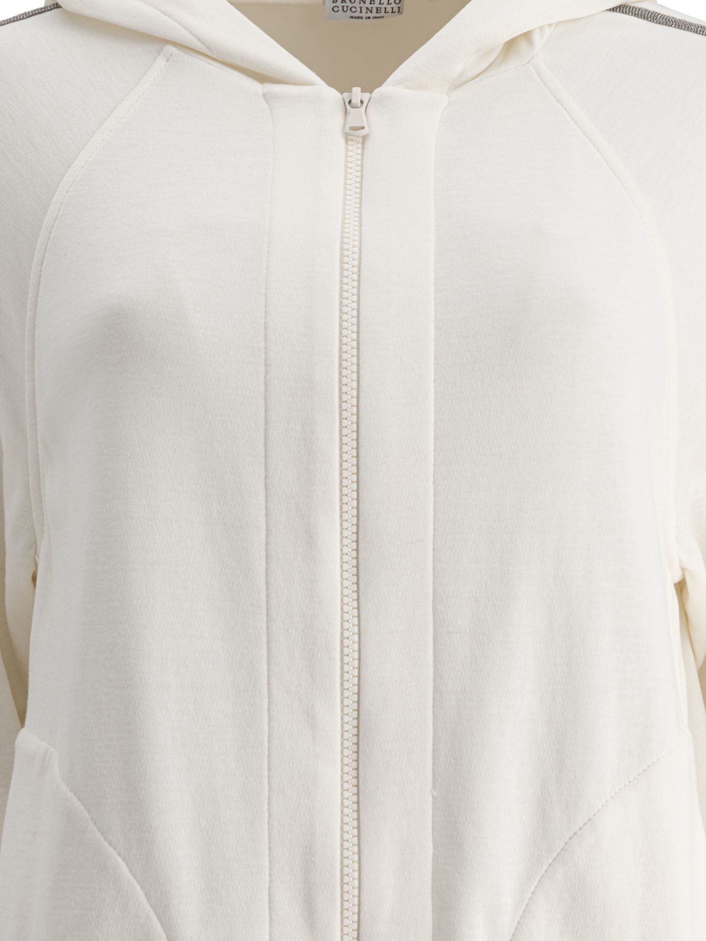 Brunello Cucinelli Hooded Sweater In White