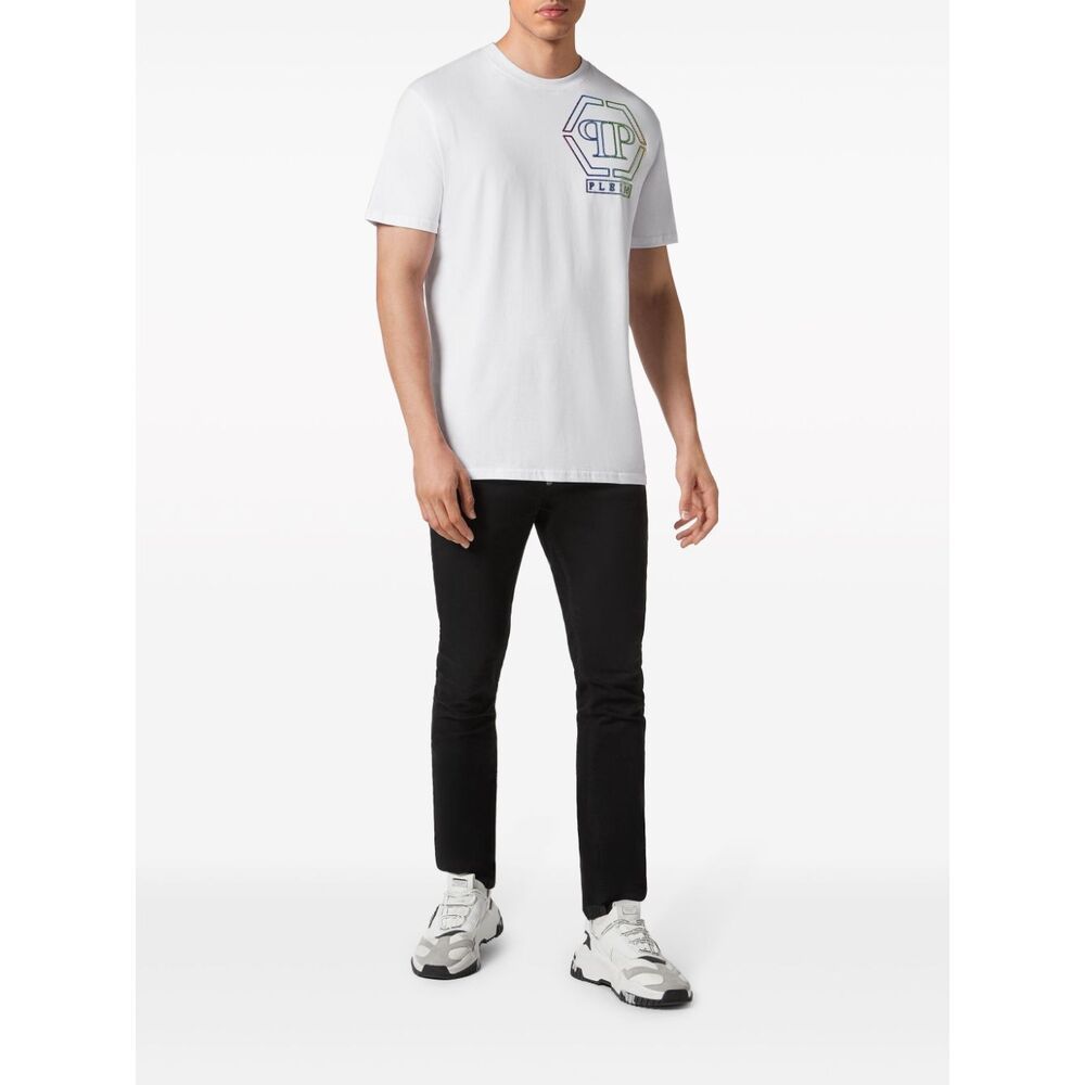 Philipp Plein White Cotton T-shirt In White