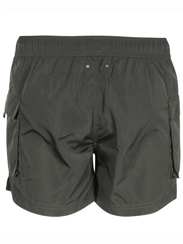 K-way Logo Swim Trunks In Green