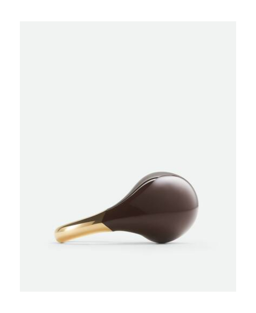 Bottega Veneta Logo Ring In Black