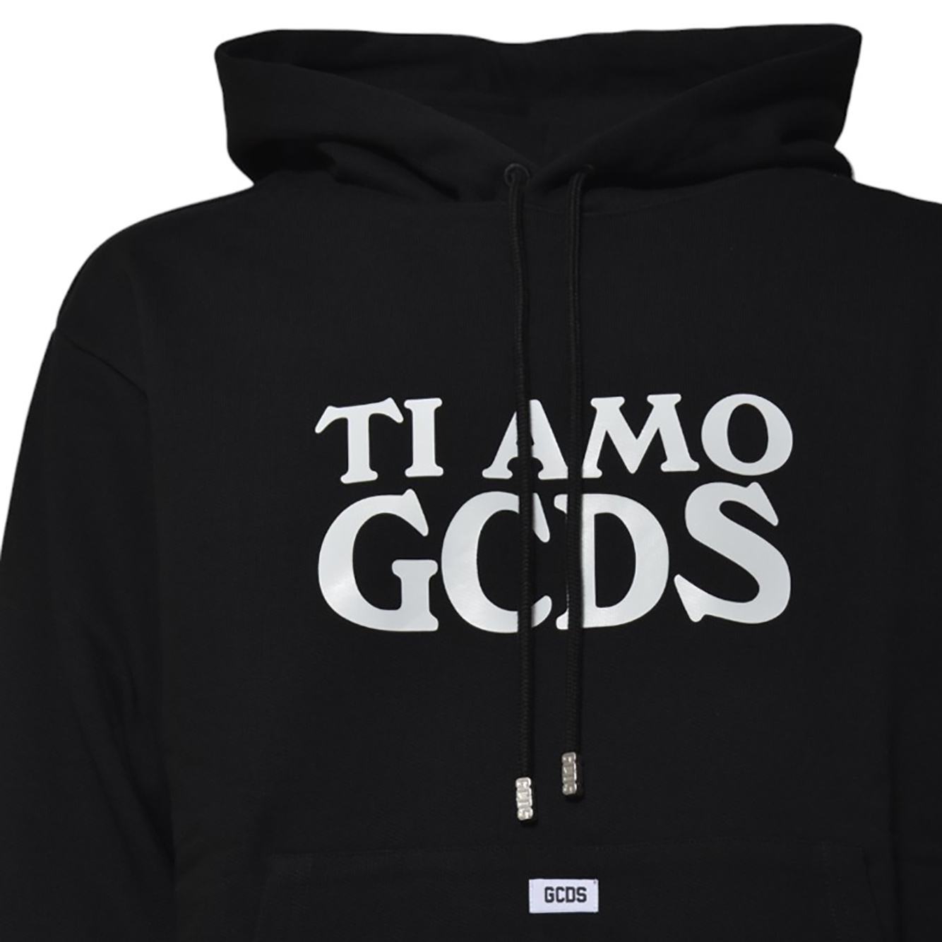 Shop Gcds Ti Amo Hoodie In Black