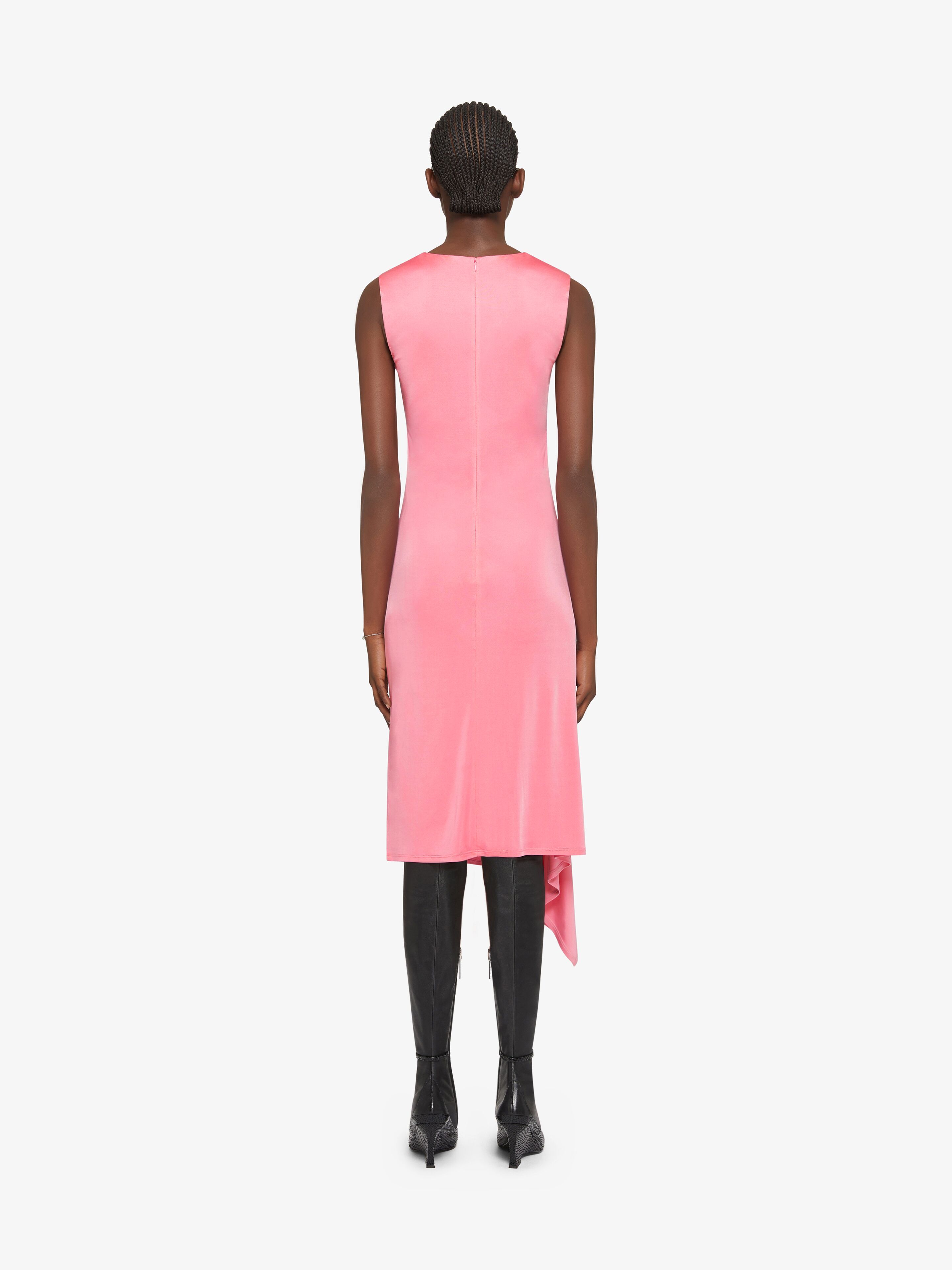 GIVENCHY ASYMMETRICAL DRAPED DRESS IN JERSEY