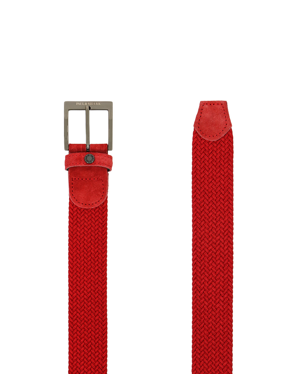 Shop Paul & Shark Logo Belt In Red