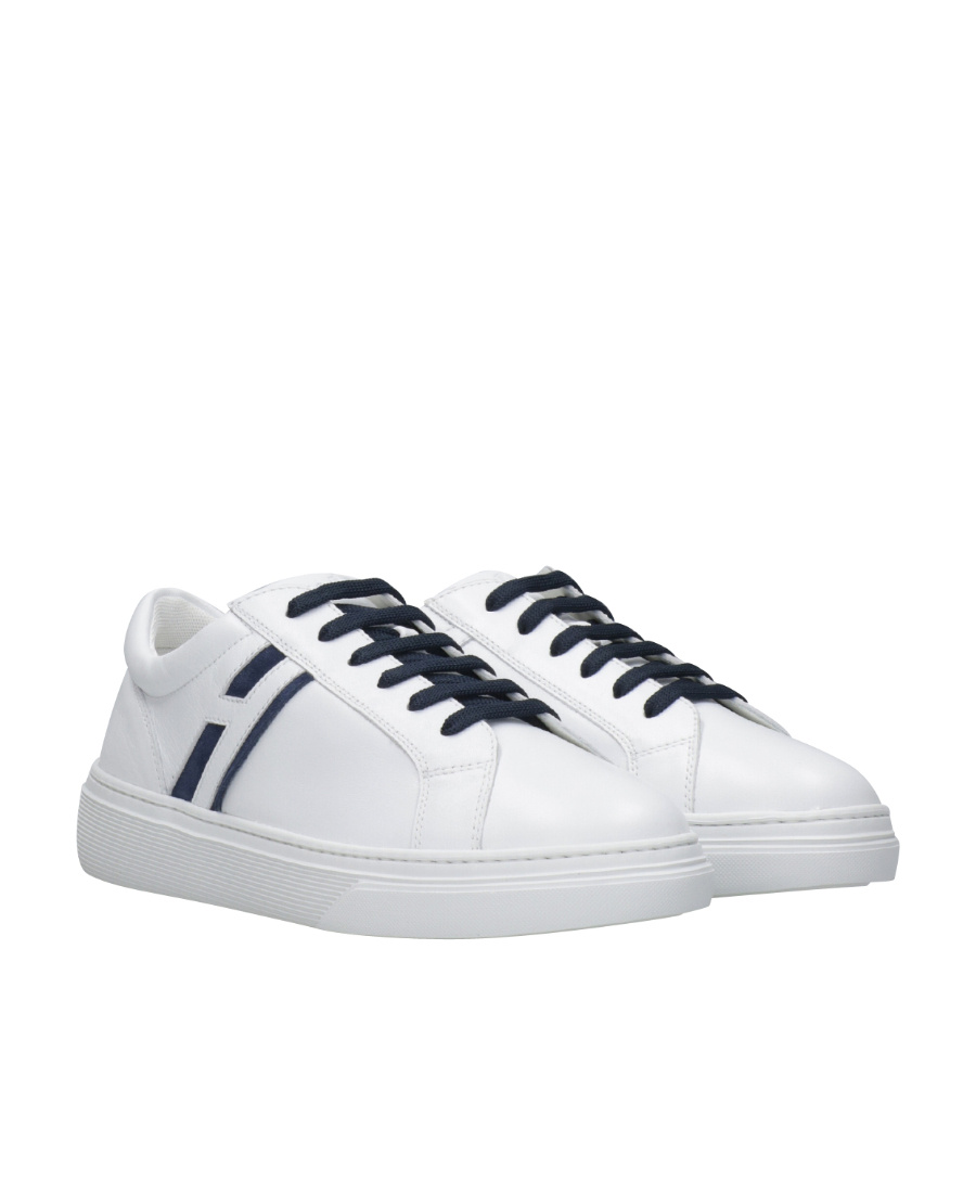 Hogan Teen Lace-up Sneakers In White