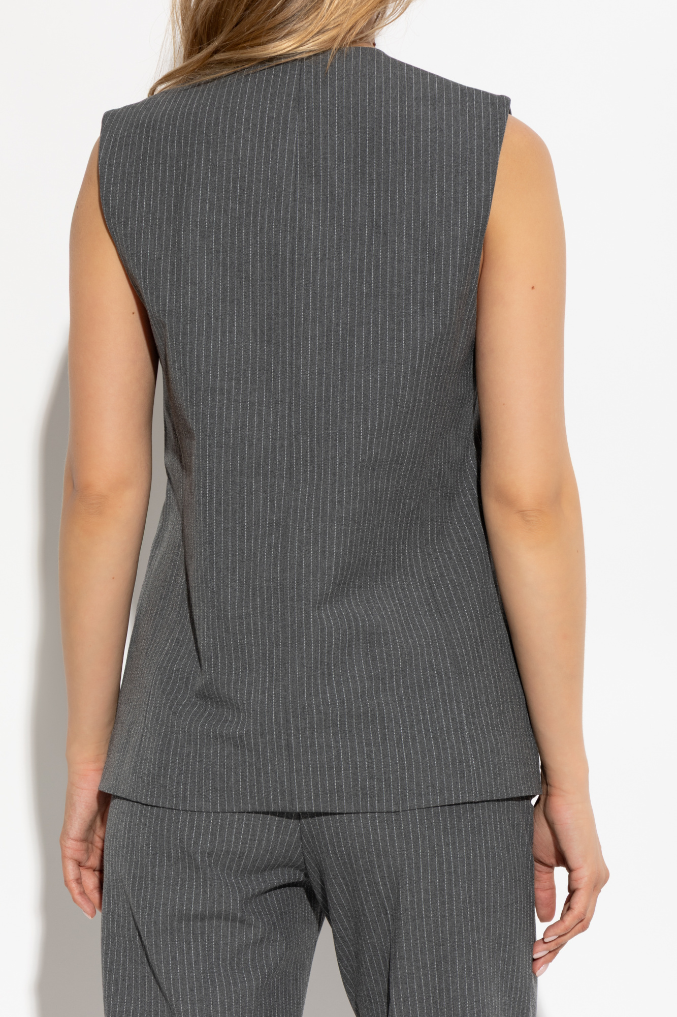 Samsoe & Samsoe Sleeveless Vest In Gray