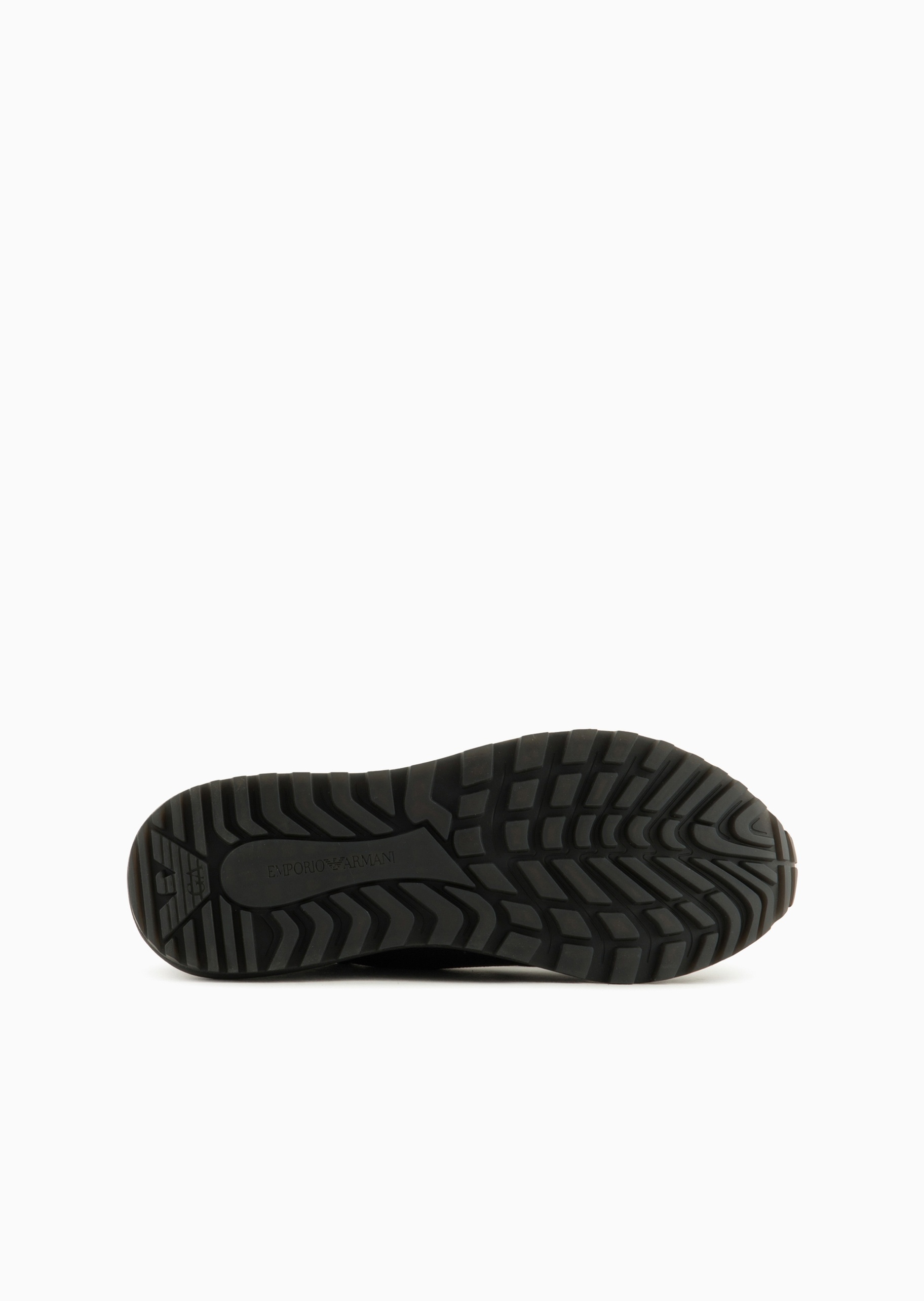 Emporio Armani Lace Up Sneakers In Black