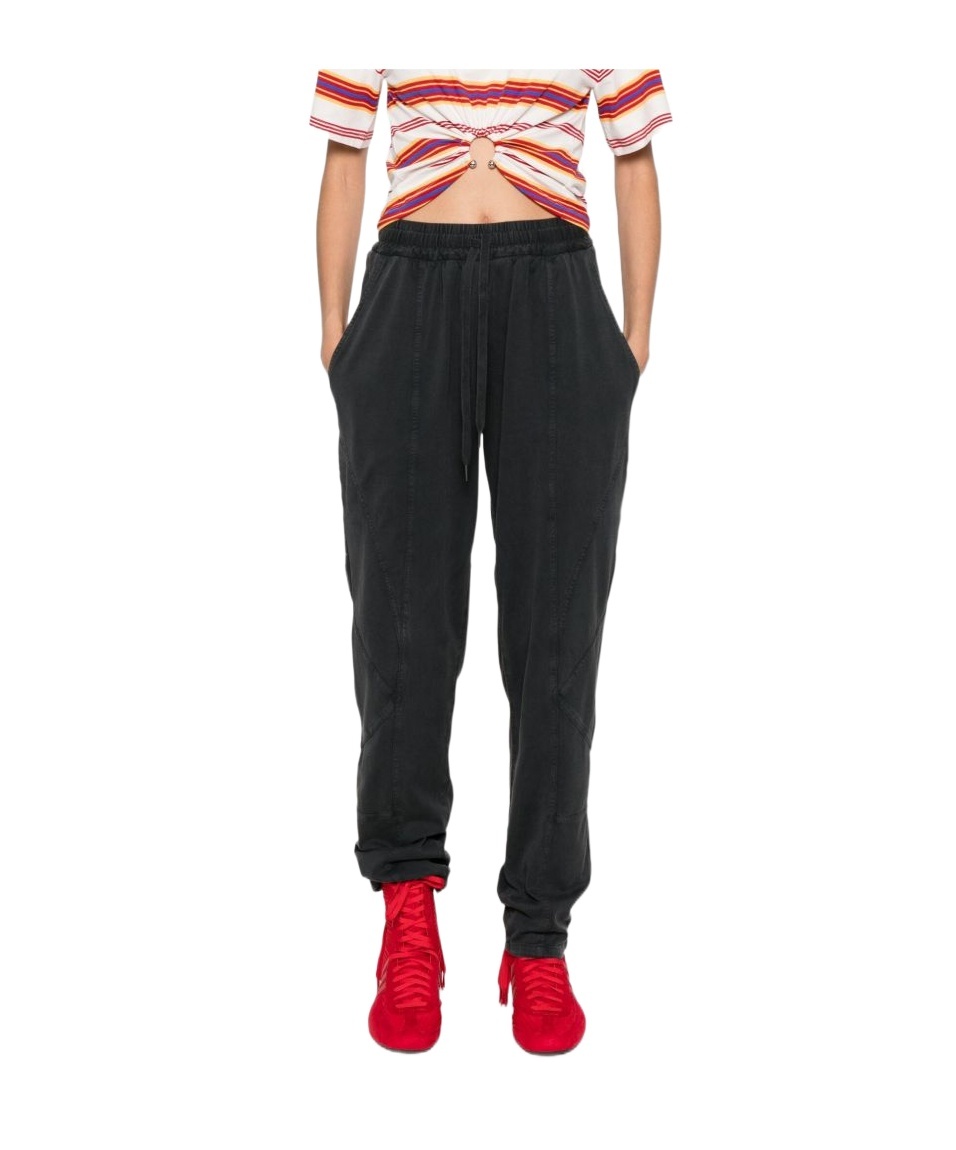 Isabel Marant Étoile Elastic Waist Casual Pants In Black