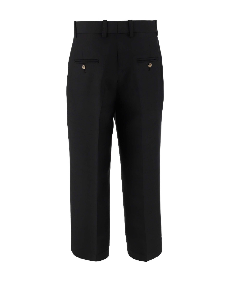 Khaite Melie Cropped Tailored Trousers In Black