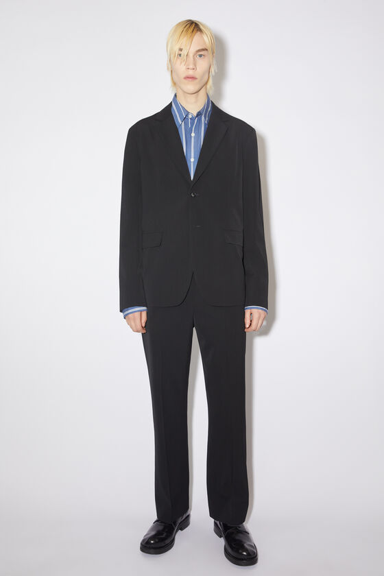 Acne Studios Single-breasted Notched Blazer In Black
