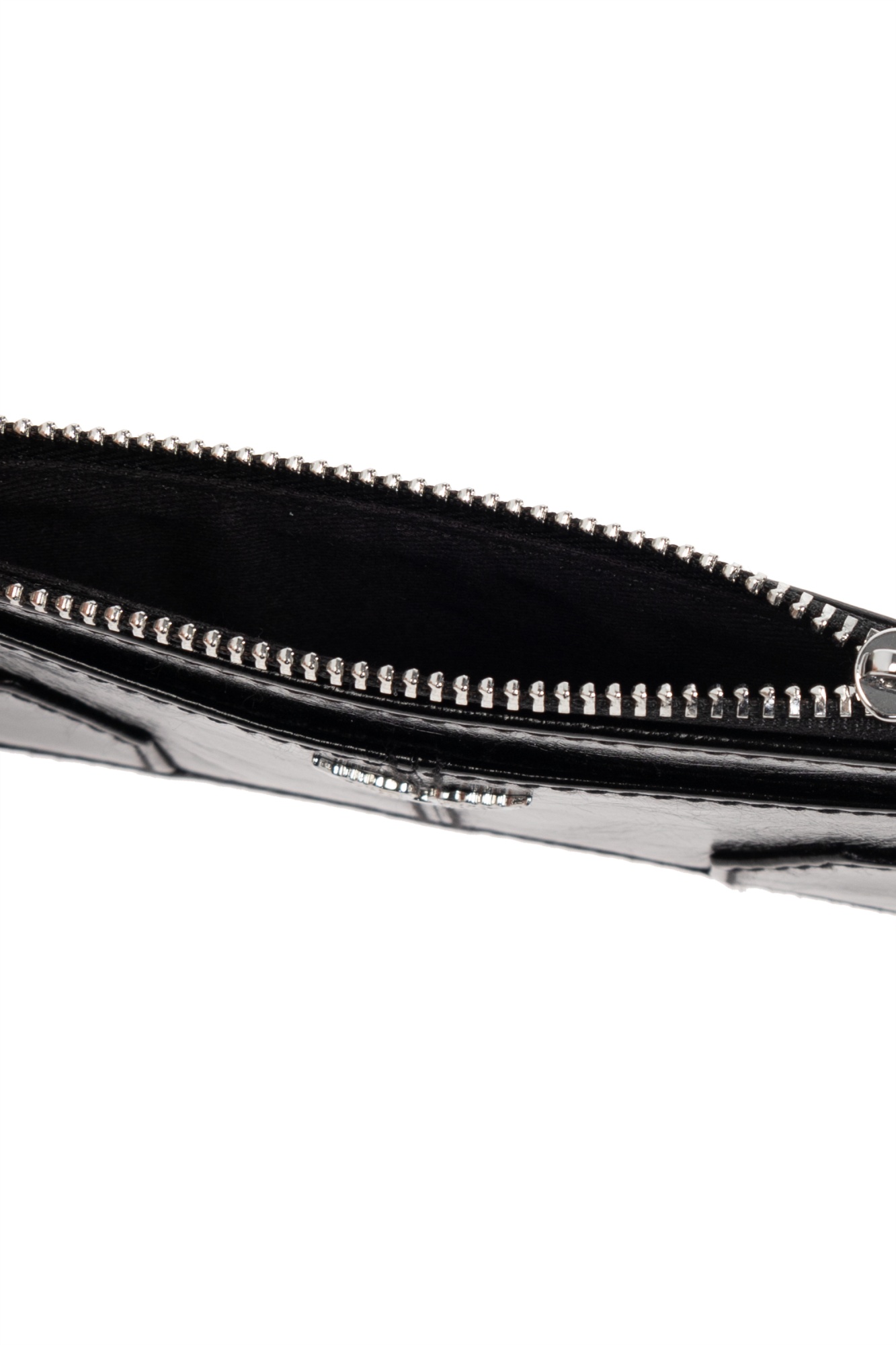 Zadig & Voltaire Sunny Leather Card Holder In Black