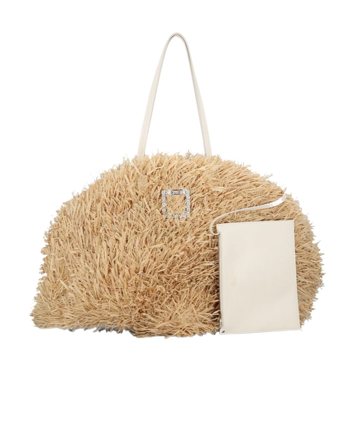 Roger Vivier Top Handle Tote Bags In Nude